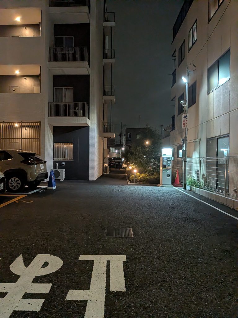 散歩しながら夕飯