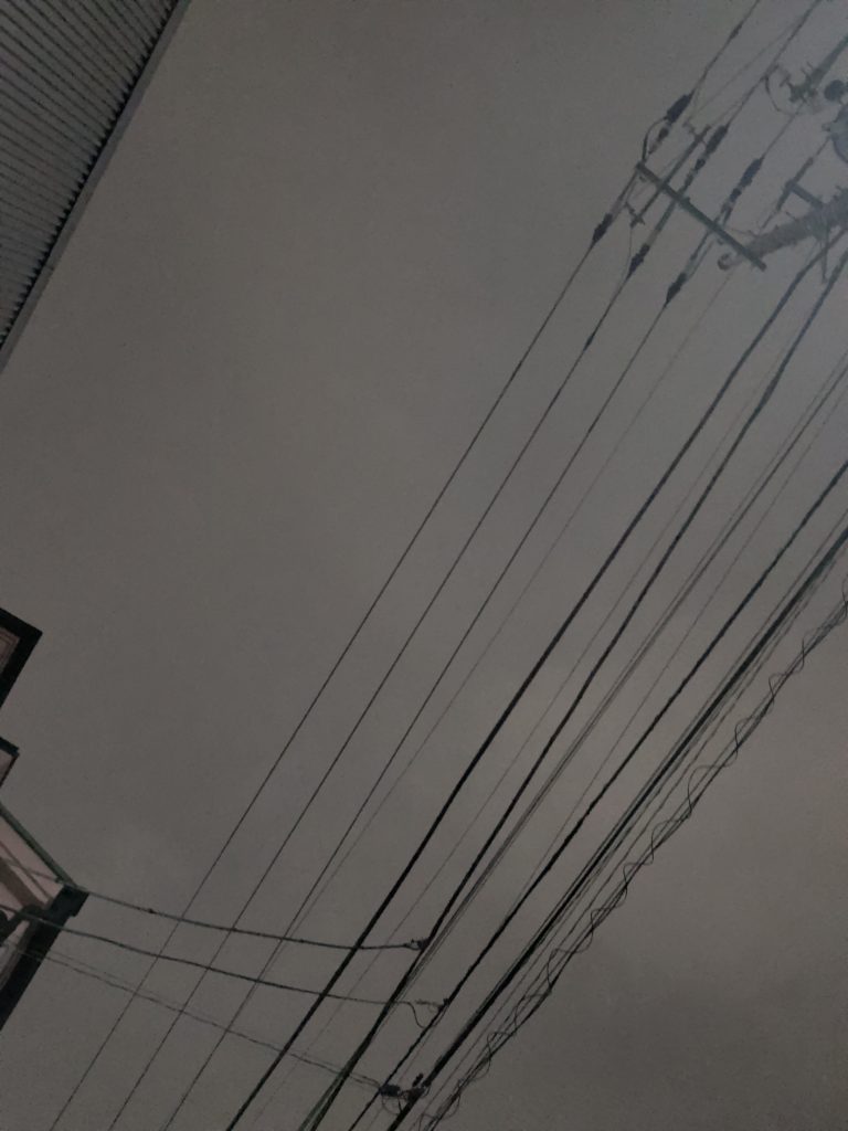 テスト、上空